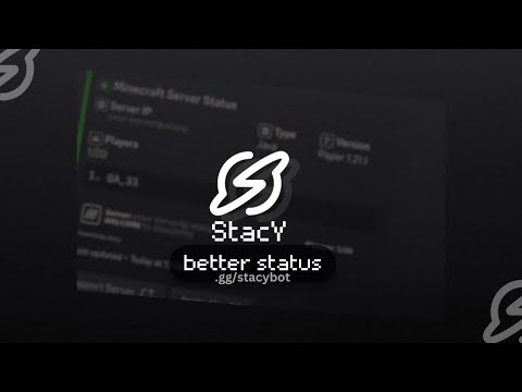 Better Minecraft Server Status Bot | Setup Tutorial | Stacy