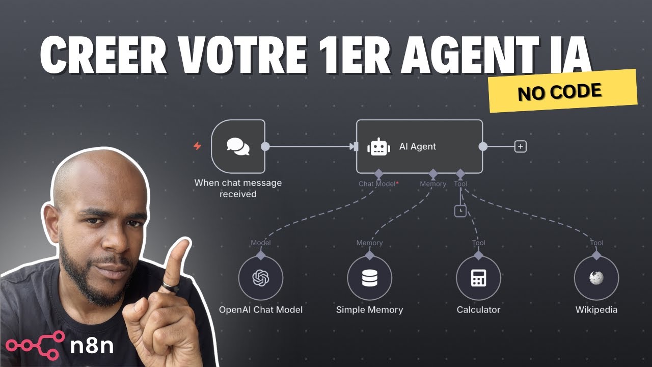Comment créer un agent IA avec n8n (step-by-step) - YouTube