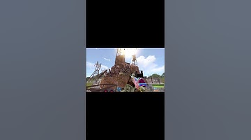 they both exploded! rust loaded counter raid. #rust  #rustconsole #rustgame #rustclips #pvp #gaming