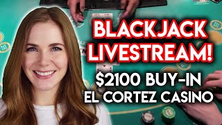 LIVE: Blackjack!! $2100 Buy-in! Going For Gold!