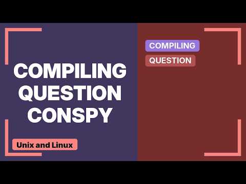 Conspy: "Undefined reference" errors when trying to compile the latest version
