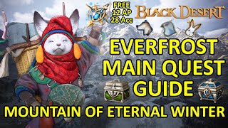 Hauptquest „Berg des ewigen Winters“ [Everfrost] KOMPLETTER Guide (Black Desert Online) Zeitstemp... screenshot 3