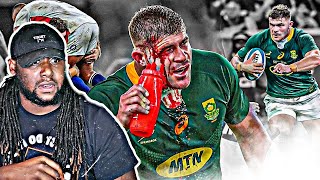 American React To Malcolm Marx Is A HUGE, POWERFUL MACHINE | Brutal Rugby Big Hits