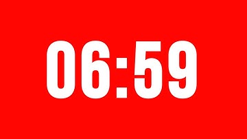 6 Minute 59 Second Timer With Alarm Without Music