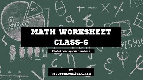 Knowing Our Numbers | Most important questions | Class-6 | Maths | Chapter-1