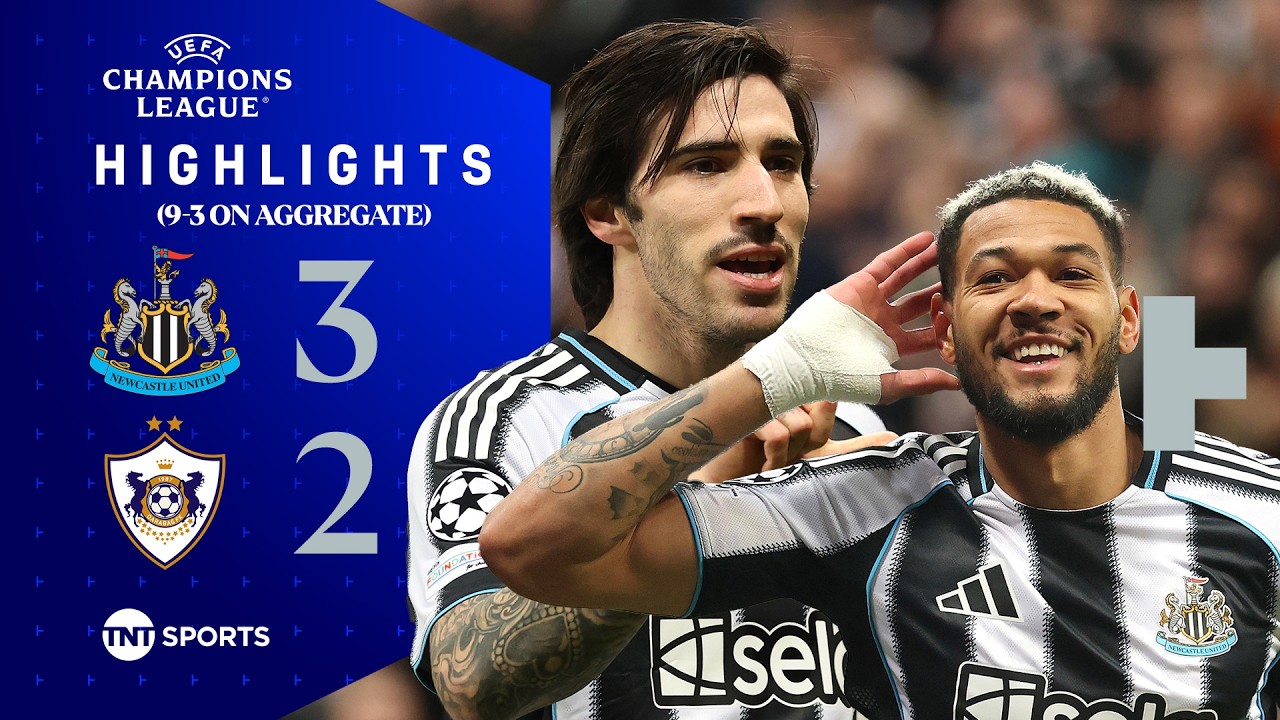 Magpies Cruise Into Last 16 😮‍💨 | Newcastle 3-2 Qarabag (9-3 AGG) | UEFA Champions League Highlights