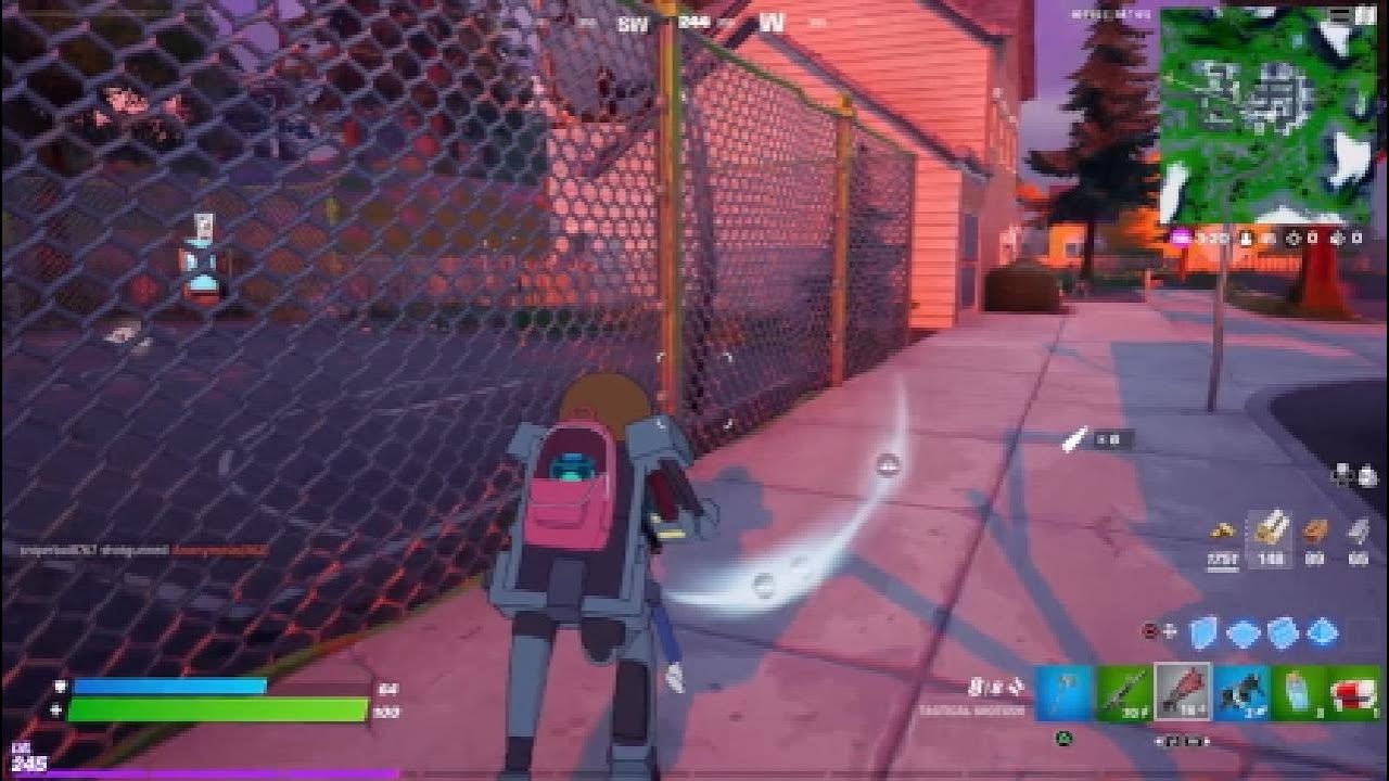 Fortnite MECHA MORTY SKIN PS5 gameplay