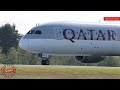 Qatar 7879 delivery flight takeoff from pae to doh