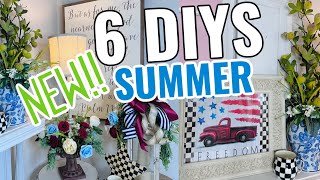 🌿((NEW!!!)) 6 DIY SUMMER DECOR CRAFTS~FLORALS~Lantern Topper + BOW🌿  Olivia's Romantic Home DIY