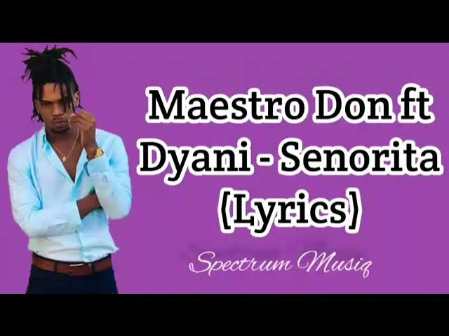 Maestro Don, Dyani - Senorita (Lyrics)