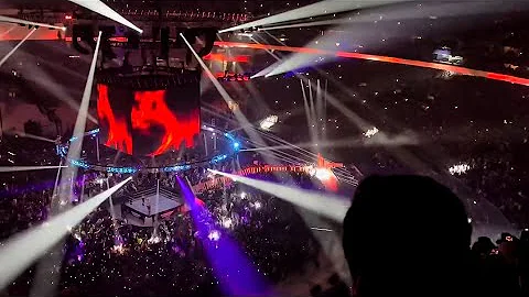 The Rock and Travis Scott Entrance Elimation chamber