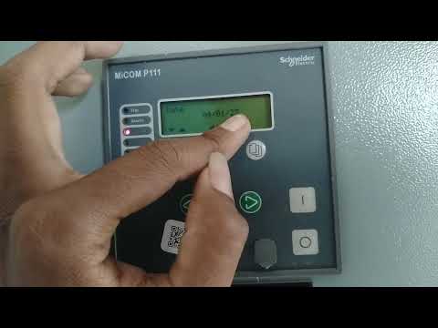 MiCOM P111 relay time and Date satting 🛠️🛠️