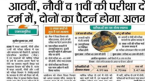 JAC BAORD EXAM 2026 CLASS 8 NINE AND 11 PATTERN 