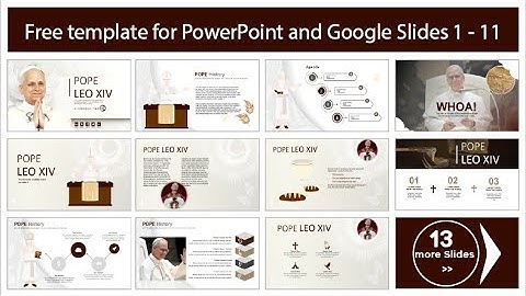 Free Pope Leo XIV Template for PowerPoint, Google Slides and Canva
