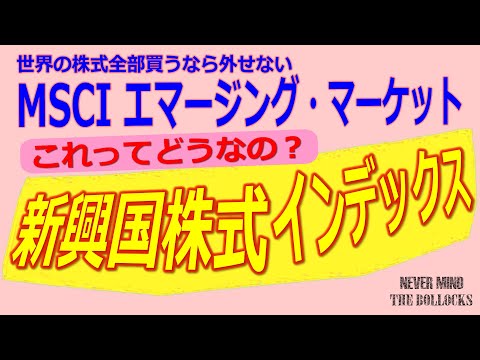 MSCIエマージング・マーケットとは？ずっと右肩上がりじゃないけど必要なのか・・これってどうなの？