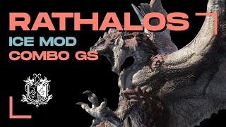 Combo Greatsword vs Rathalos in Monster Hunter World Iceborne ICE MOD