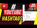 How to add hashtags on youtube
