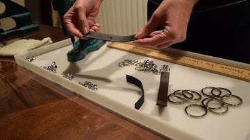 How to Set a Double Cap Rivet. Fast and Easy Hand Press Machine Key Fob Tutorial