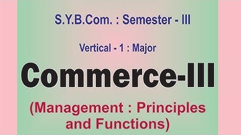 Management Principles & Functions|Sybcom sem3|Syllabus Sybcom sem3 Nep Pattern |Ark sir