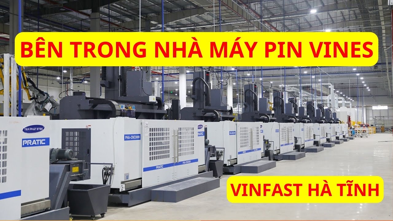 Bên trong nhà máy sản xuất Pin VinES của Vinfast - YouTube