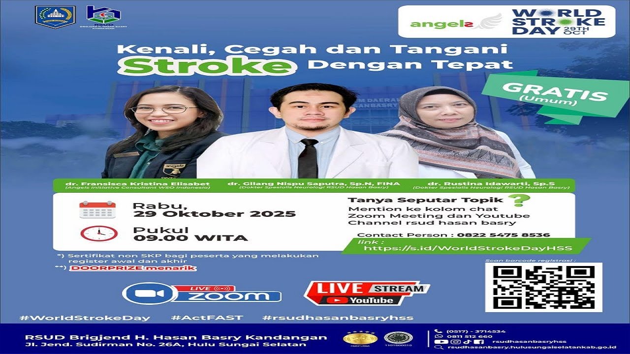 🔴LIVE - Kenali, Cegah dan Tangani STROKE Dengan Tepat (RSUD Brigjend H. Hasan Basry Kandangan)