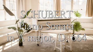 ✨ Classical Music | Schubert - Piano Sonata in A major, D. 664 | The Little Song of Sunlight