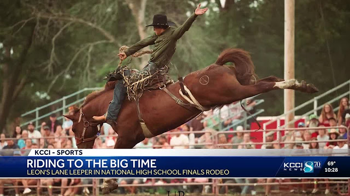 Leon's Lane Leeper competing in National High School Finals Rodeo