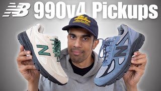 These Colorways are SO GOOD - New Balance 990v4 Arctic Grey & Macadamia Nut MiUSA Review & On Feet