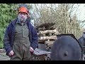 Winter firewood: cutting and stacking with a Ferguson cordwood saw