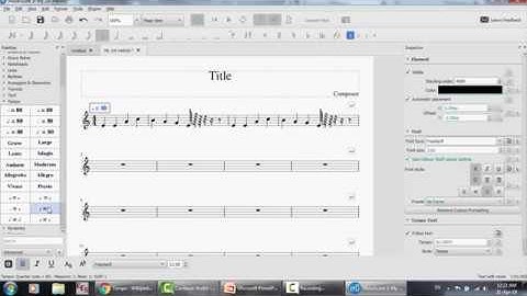 Treble clef and Bass clef, Music Tempo in MuseScore, Melody composition