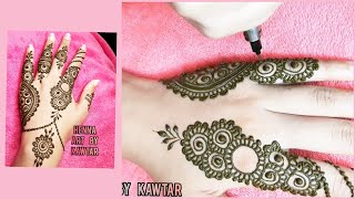 نقش حناء هندي جميل جدا على اليد | wonderful henna drawing in 2021