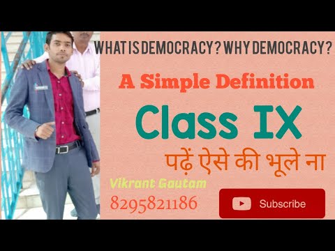 What is democracy? Why Democracy (A simple Definition) Part 1