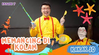 Mancing Ikan Di Kolam Rumah | Bermain Bersama Kakak Jo