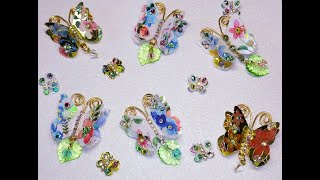 DIY~Beautiful Glitter-Free Spring Butterfly Embellishments! Use Your PET Stickers!