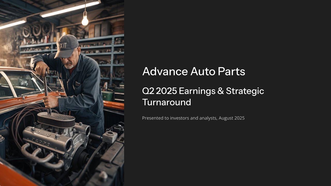 Advance Auto Parts: Q2 2025 Earnings Breakdown! EPS Beat, Stock Dip & Turnaround Strategy!