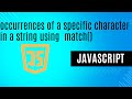 Count the occurrences of a specific character in a string | Minar Hossain