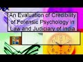 Mamta dhody presents forensic psychology to delhi university 10102005