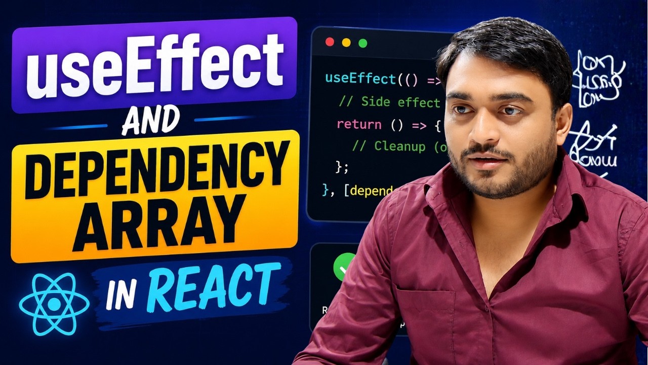 Day-26/30 useEffect Hook Tutorial || React NextJS Tutorial for Beginners in Hindi
