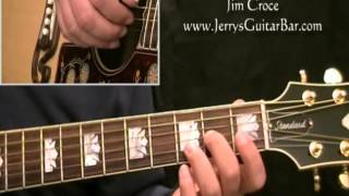 How To Play Jim Croce These Dreams (intro only) chords