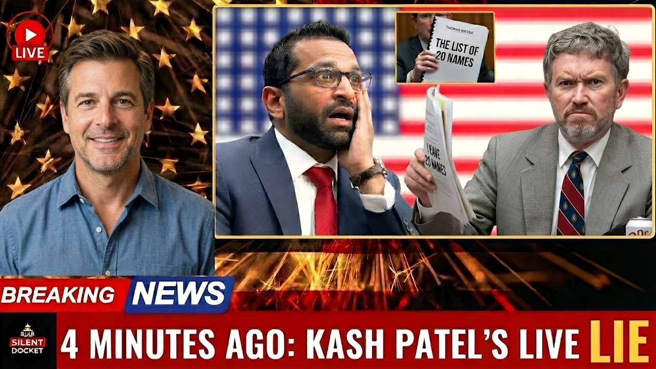 Thomas Massie Catches Kash Patel In A LIVE Lie — 'You Said No Names Exist, I Have 20 Right Here'