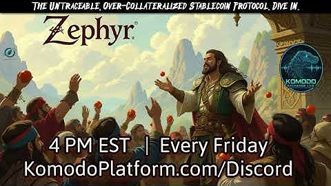 Komodo Exchange Live | The Privacy Revolution: How Zephyr is Transforming the Stablecoin Landscape