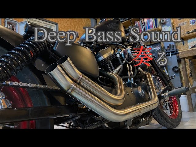 ハーレー　ワンオフマフラー ハーレースポーツスターXL1200 04-06 ドラッグパイプワンオフ