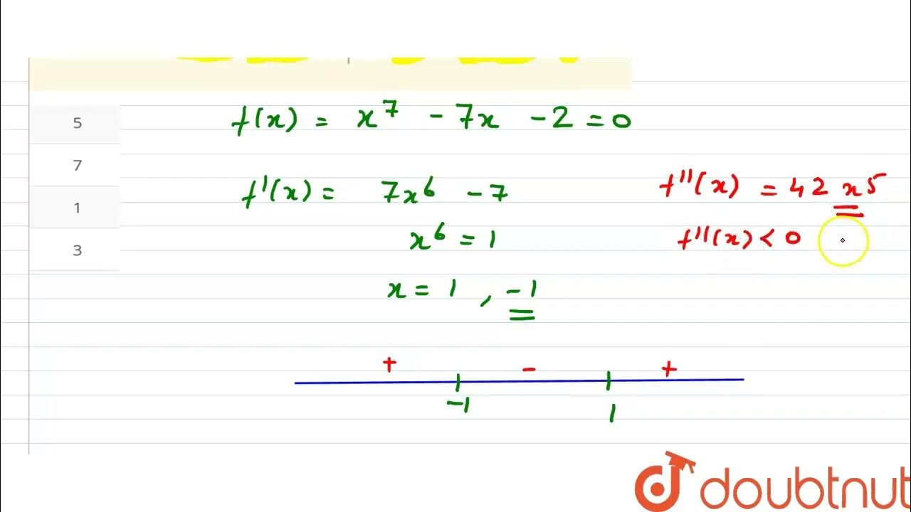The Number Of Distinct Real Roots Equation X 7 7x 2 0 Is CLASS 12 number-of-distinct-real-roots-of-equation-3x-4-4x-3-12x-2-4-0-class