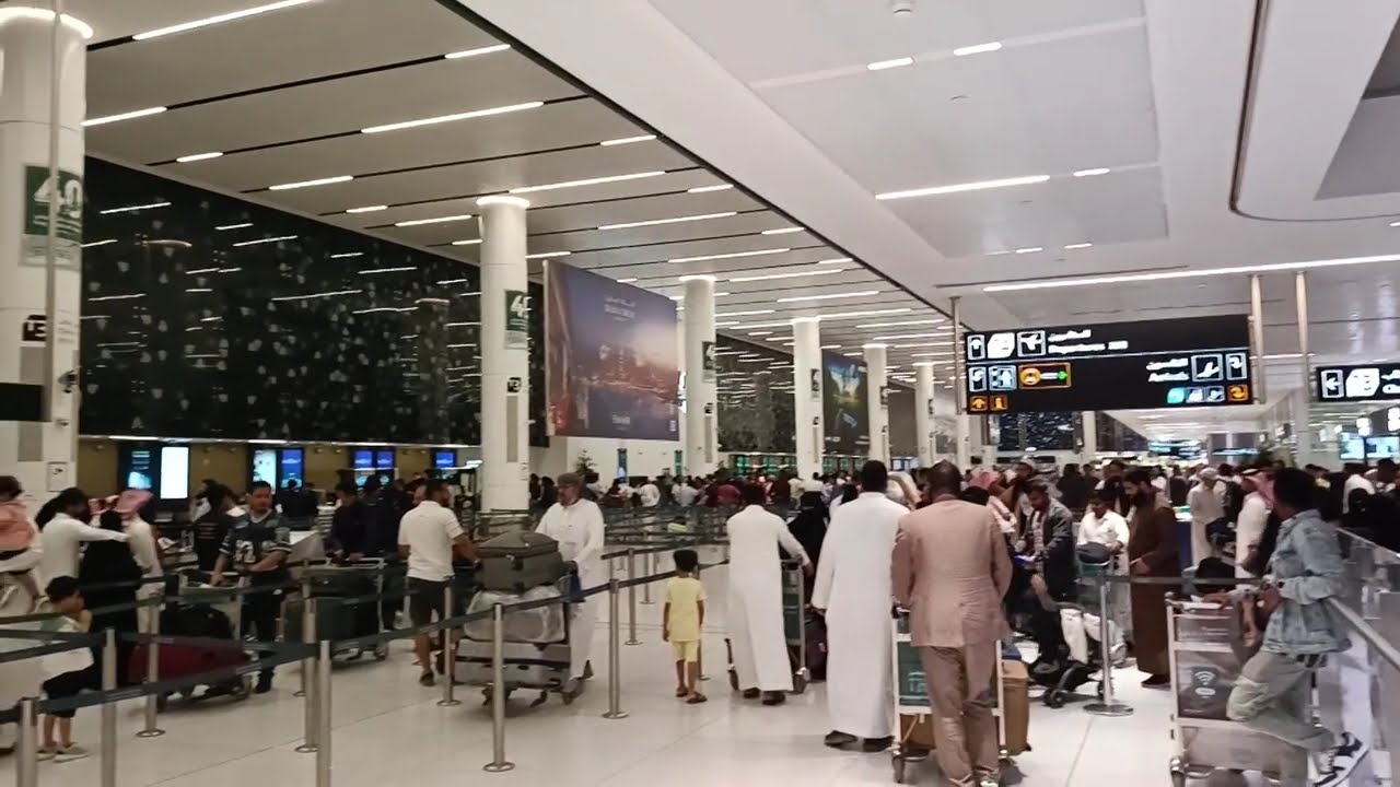 Riyadh Airport Departure Terminal 3 & 4 