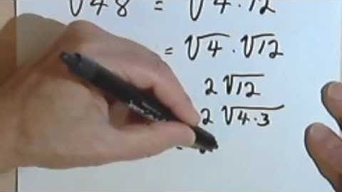 Product Rule & Simplifying Square Roots