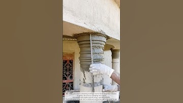 Crafting Elegance: The Art of Decorative Plaster Columns #craftsman #craft #work
