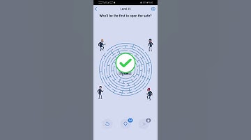 Easy Game Brain Test Level 35 Who will open safe First Walkthrough Solution