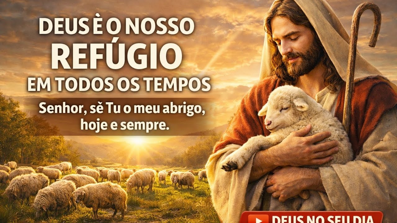 Quando tudo parecer difícil, lembre-se: Deus continua sendo seu refúgio em todos os tempos 🙏🐑✨#fe 