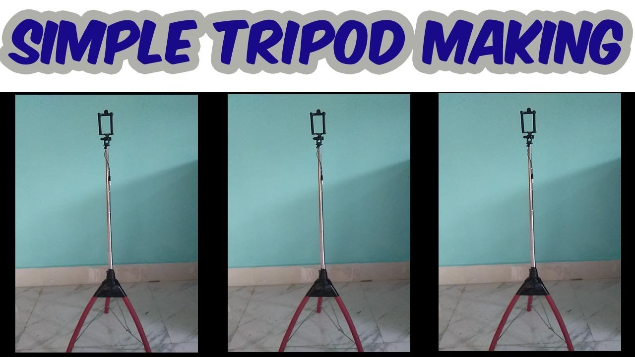 How to make a phone tripod at home for free! | Cheap & Best Budget Tripod | DIY tripod