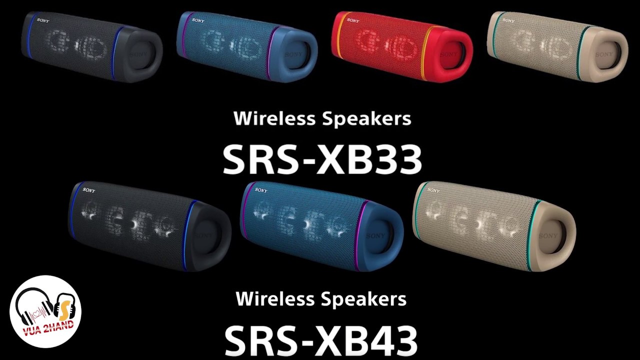 difference between sony xb33 and xb43